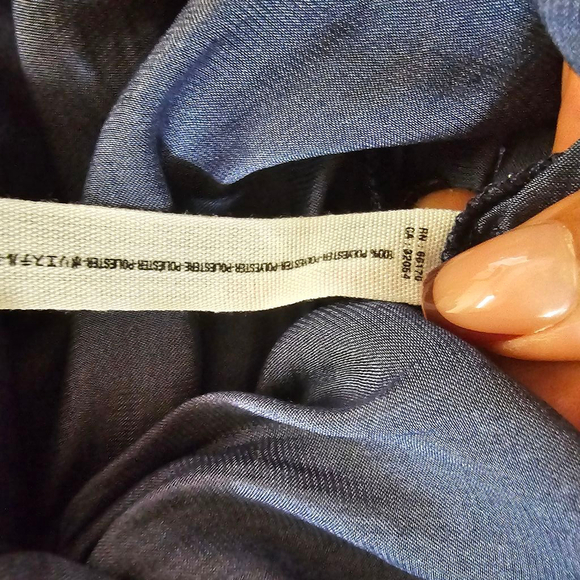 Free People Top Women's XS Blue Long Sleeve Lightweight - Picture 7 of 7